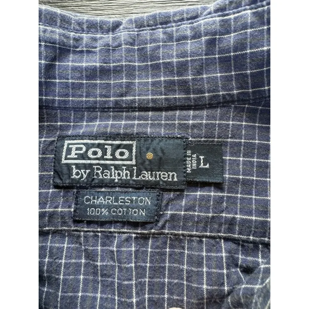 Polo Ralph Lauren Men’s Size L Charleston Gingham Check Button Up Shirt, Preppy - Picture 4 of 11